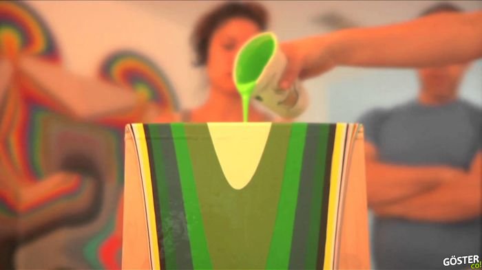Tall Painting – Boyayı yüksek bir yerden döküp ortaya sanat eseri çıkarmak