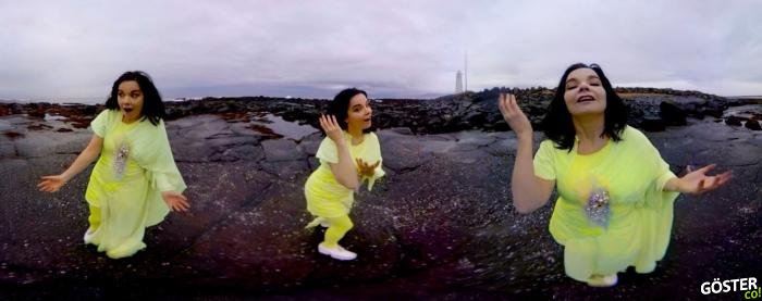 Björk’ün 360 Derece Çekimlerle Hazırlanan Stonemilker Klibi