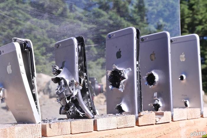 Bir AK-74 Kurşununu Durdurabilmek için Gereken iPhone Miktarı