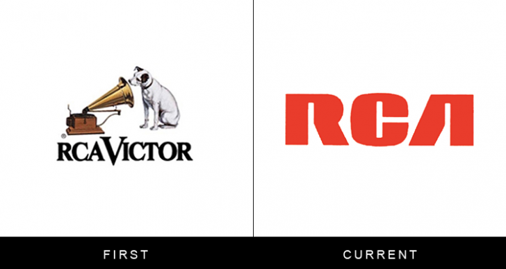 Original famous brand logos and now - RCA Original famous brand logos and now - RCA