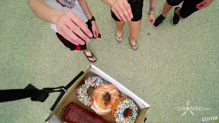 Drone ile Donut Teslimatı: Alan Memnun Satan Memnun