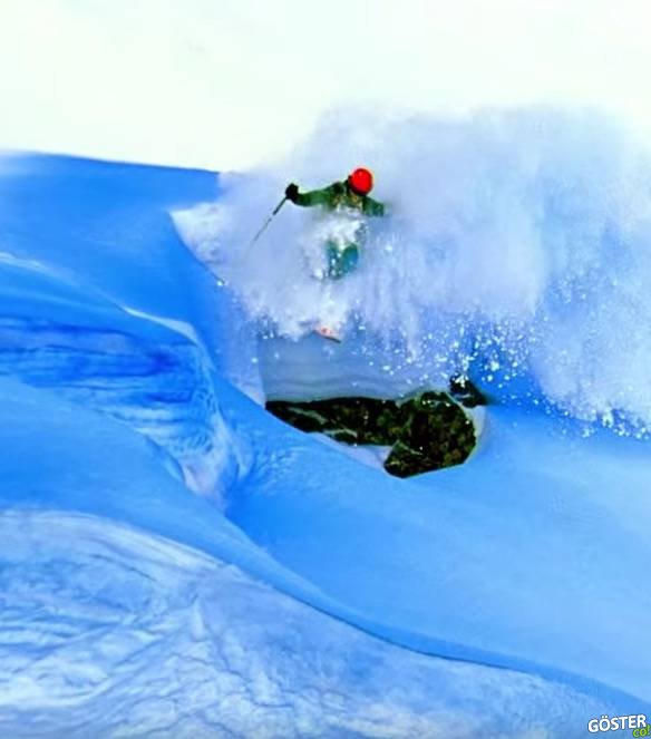 15 Günlük Emeğin Karşılığı 2 Dakika: Renkli Karlar Üstünde Kayak Keyfi