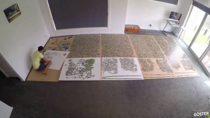 33.600 Parçalık Puzzle Çözen Sabır Taşı Adam