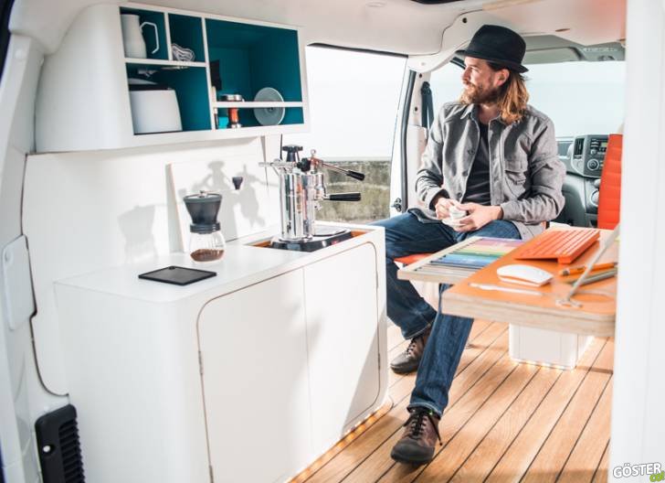 nissan e NV200 WORKSPACE electric office designboom