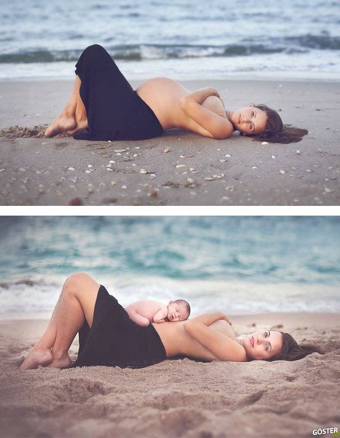 antes y despues embarazo 3