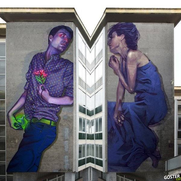 romeo and juliet by nataliarak - Street Art by Natalia Rak <3 <3