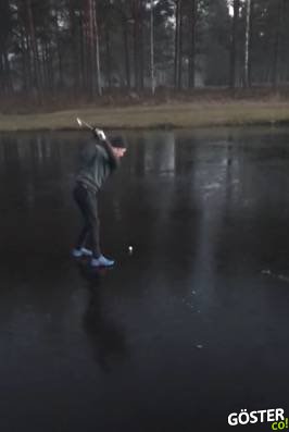 Donmuş Gölün Üzerinde Golf Oynamayın 🏌