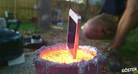 iPhone’un, Erimiş Alüminyumun İçine Bırakıldığında Dönüştüğü Şey