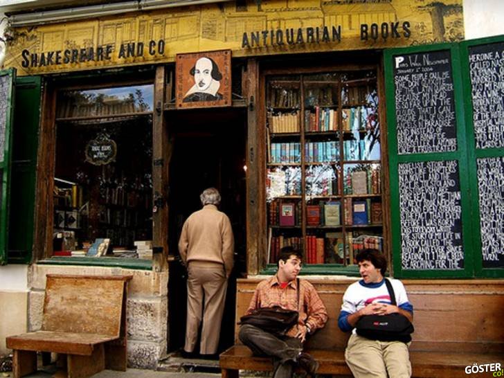 Bookstore Shakespeare & Co. in Paris.