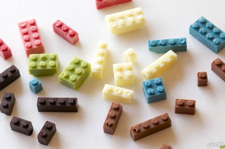 Yenilebilir (Çikolatadan) Legolar ve Bir Takım İnşaa Denemeleri