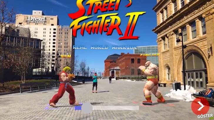 Artırılmış Gerçeklik Uygulaması ile Street Fighter’ı Gerçek Dünyada Oynamak