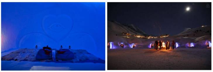 Spend the night in an Igloo