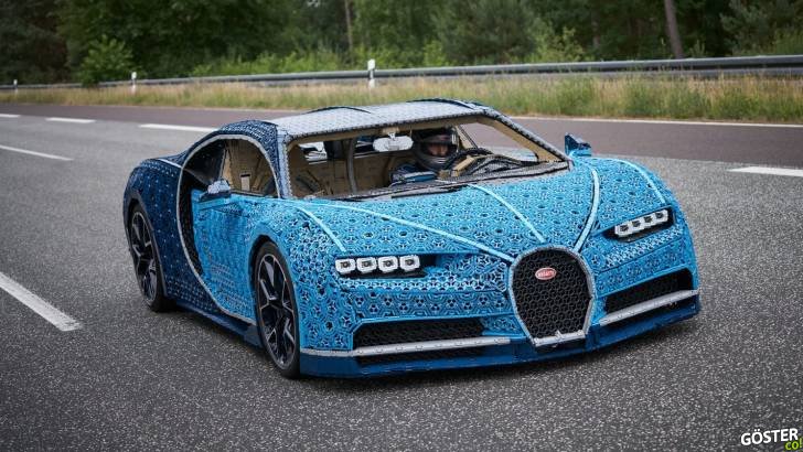 Bu sürülebilir Bugatti Chiron, 1 milyon adet Lego bloğundan yapıldı