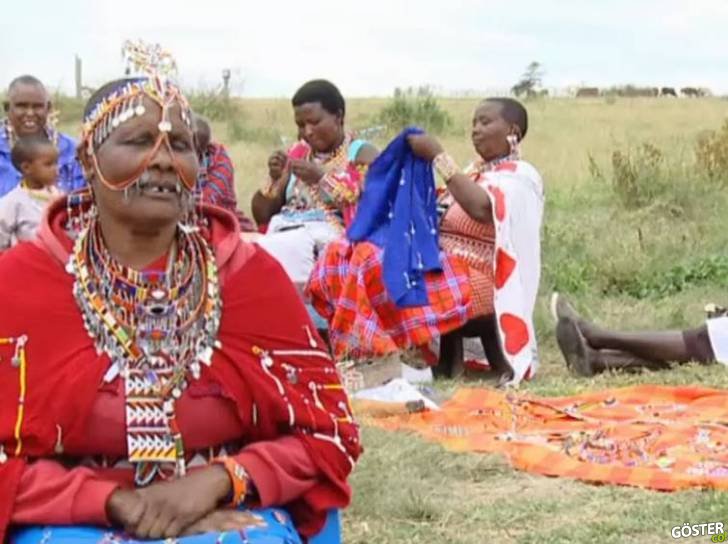 Maasai kabilesinin rengarenk geleneği: Boncuk işlemeler