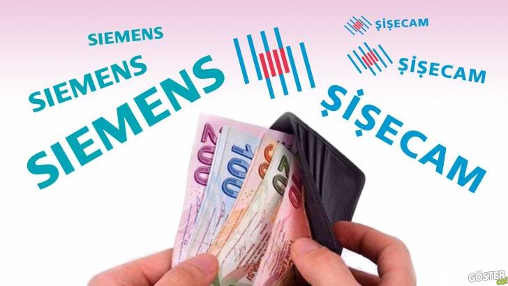 Siemens ve Şişecam,  ülkedeki ekonomik gidişat sebebiyle çalışanlarına erken ve ekstra zam yaptı