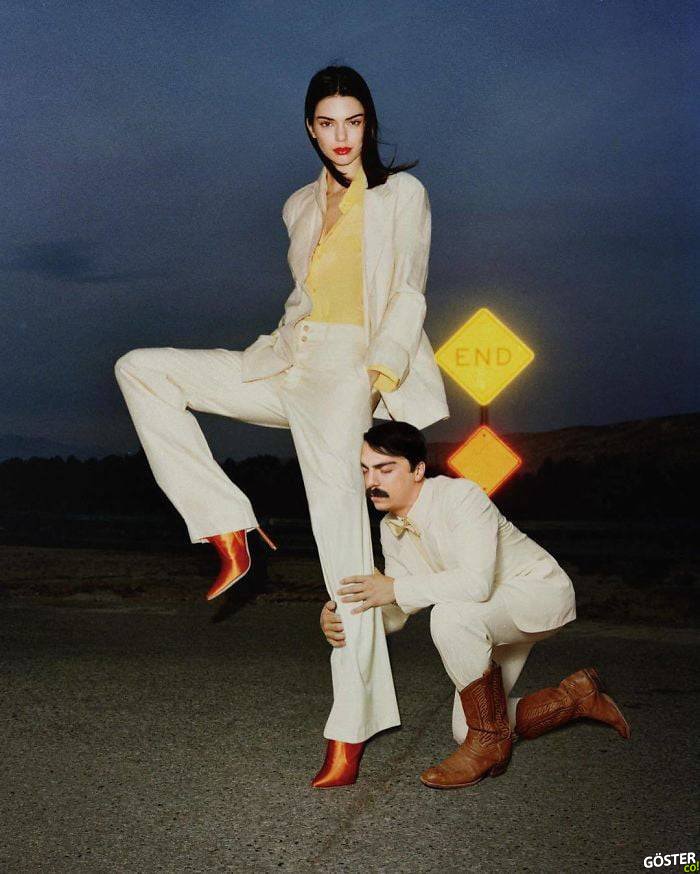Israrla kendisini Kendall Jenner fotoğraflarına montajla ekleyen Türk (Bu işte çok başarılı)
