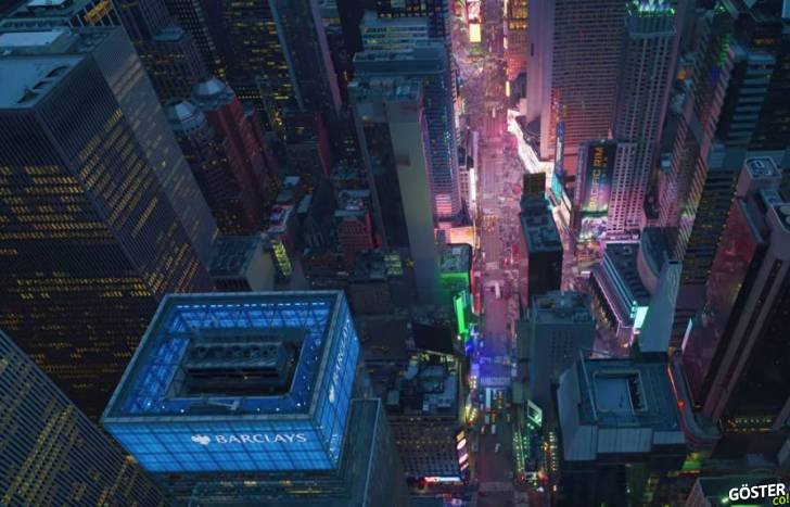 New York Şehri’nin Tepesinden, 12K Görüntü Kalitesi ile Kaydedilen Video