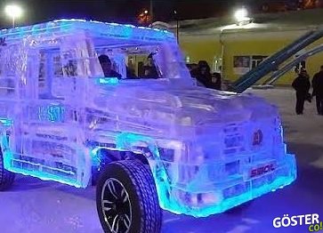 Tamamen Buzdan Yapılan 6 Tonluk Mercedes