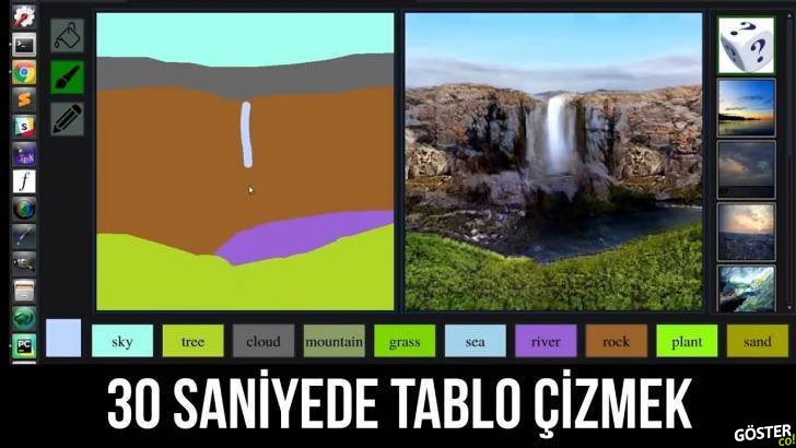 Yapay zeka GauGAN, çizimleri 30 saniyede seyri keyifli tablolara dönüştürüyor