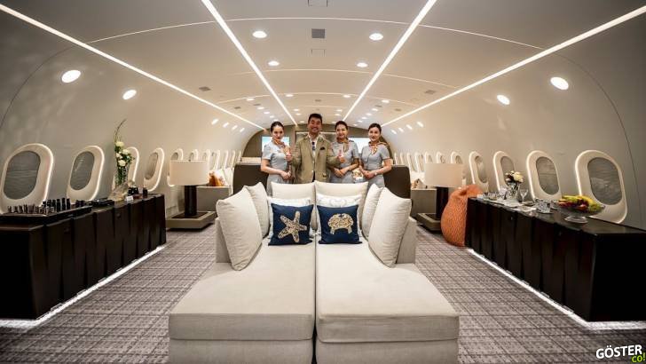 7 dakikada Dünya’nın tek “özel” Boeing 787’sinin içini gezin
