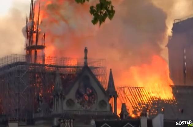 2 Dünya savaşının vermediği zararı veren yangından sonra Notre Dame Katedrali’nden geriye kalanlar