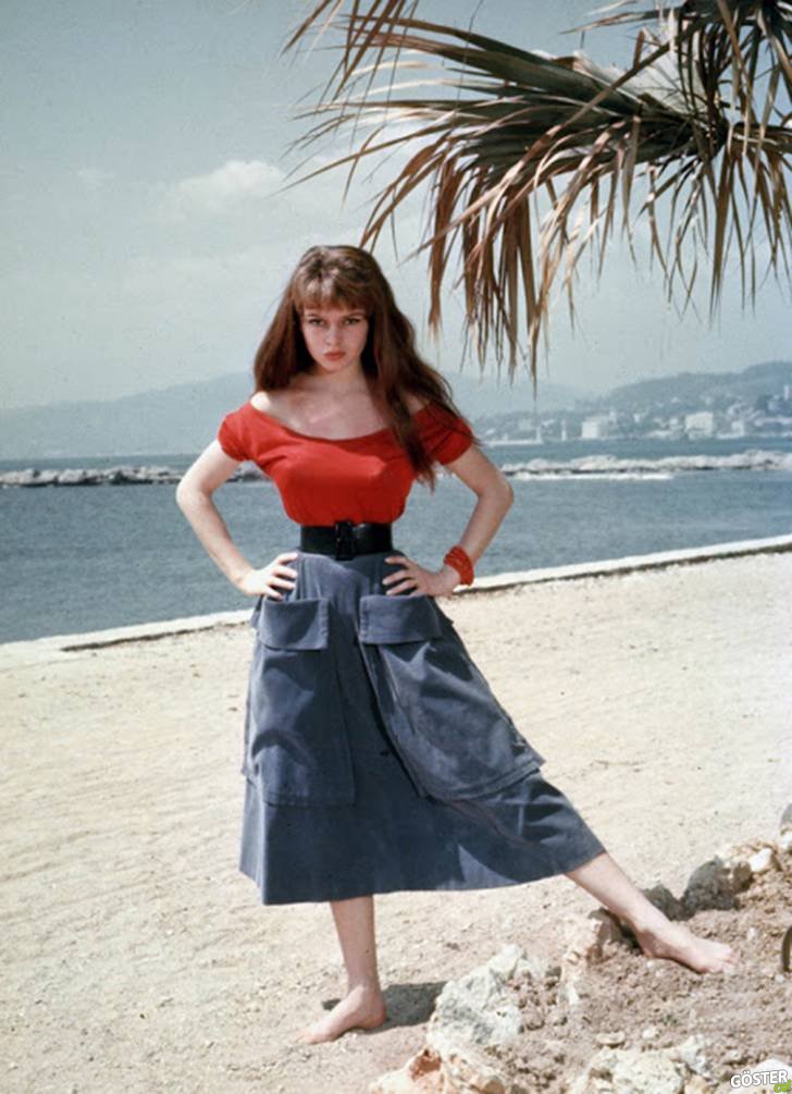 Brigitte Bardot’un 1953 yılında, 19 yaşındayken Cannes Film Festivali’ndeyken çekilen fotoğrafları