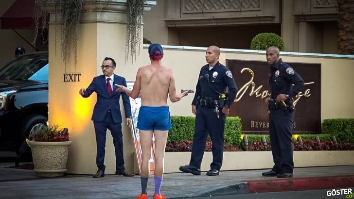 Gezici sirk gibi şehir: Beverly Hills’te, garip davranan insanların 20 dakikalık derlemesi