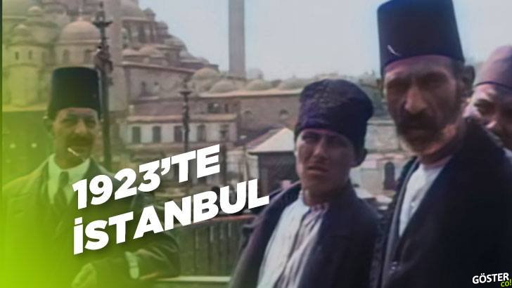 1923 yılının İstanbul’undan sıcacık bir video kaydı (Renklendirilmiş görüntülerle)