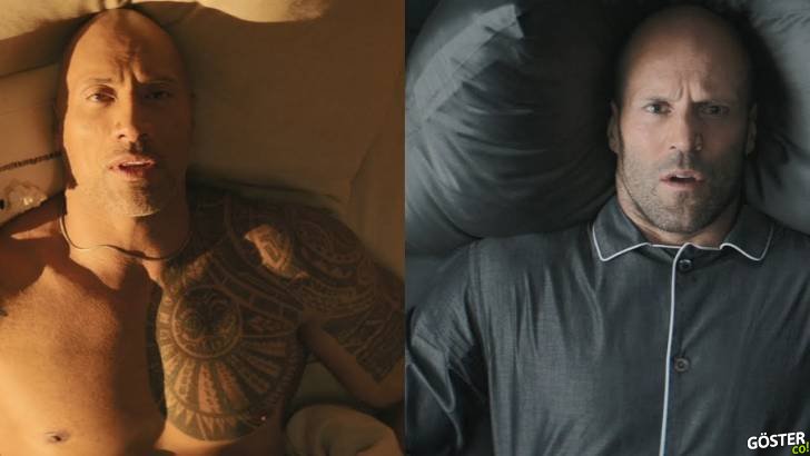Fast and Furious: Hobbs and Shaw filmindeki iki karakterin sabah rutini bölünmüş ekranda