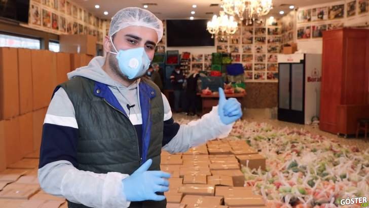 CZN Burak, 4 restoranının deposunu bağışladı: Ürünlerin tamamının temizlenip, hijyenik bir şekilde teslim edildiğini belirtti