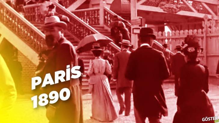 1890’ların sonunda Paris’te kaydedilmiş bir video ve insanların kameraya anlamsız bakışları