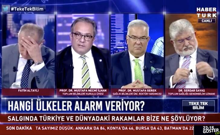HaberTürk TV’de gerilim dolu anlar: “Profesör mırofesör gerizekalılar!”