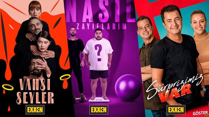 Exxen platformunda yayınlanması kesinleşen tüm programlar