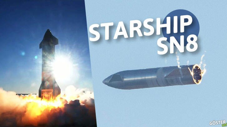 Starship SN8’in ‘tarihi’ test uçuşunun tekrarı (2. denemede başarılı oldu)