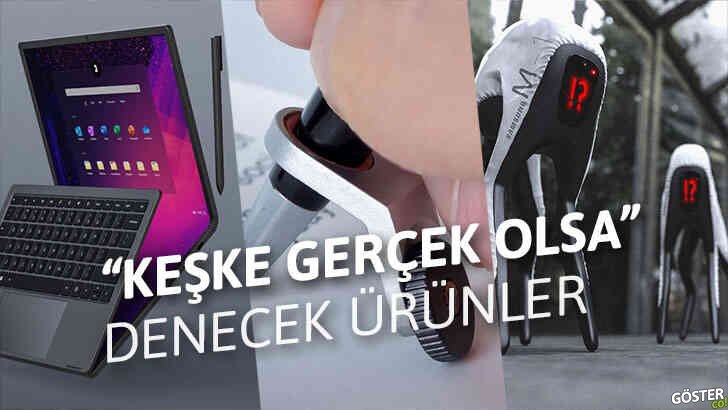 Basit konseptler olarak kalmaması gereken, şık fütüristik ürün tasarımları