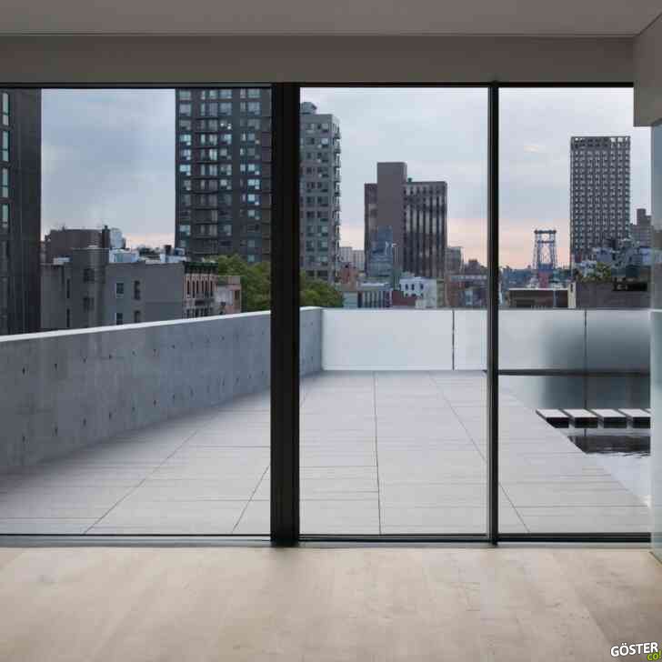 Tadao Ando’nun New York penthouse’unun Eric Petschek tarafından çekilen fotoğrafları