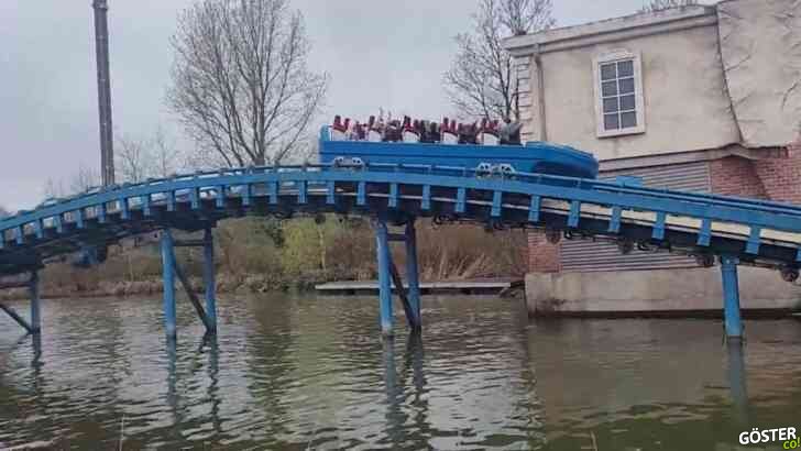Bir lunaparktaki ürkütücü Roller Coaster’ın çok tehlikeli görünen ve son saniyelerinde oradan kaydedilmemesi gerektiğini öğrendiğimiz videosu