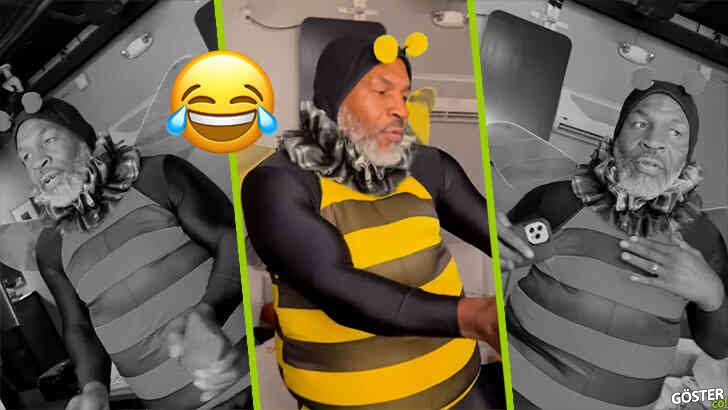 Ünlü boksör Mike Tyson “sizi ilgilendirmez (vızlayarak)” açıklamasıyla, arı kostümlü dans eden videosunu paylaştı