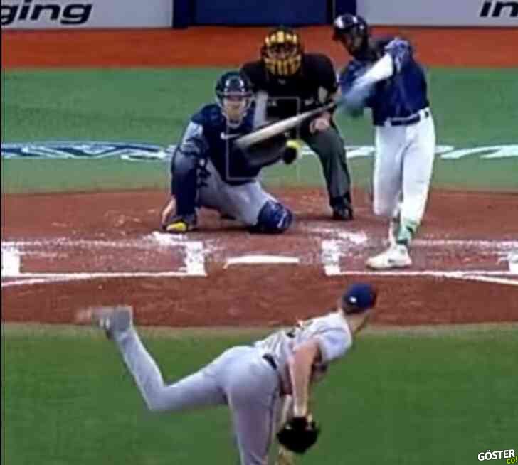 Beyzbol takımı Brewers’ın tutucusu Jonathan Davis inanılmaz bir yakalamaya imza atıyor: Kendisi sayı oldu ama olsun, tebrikler