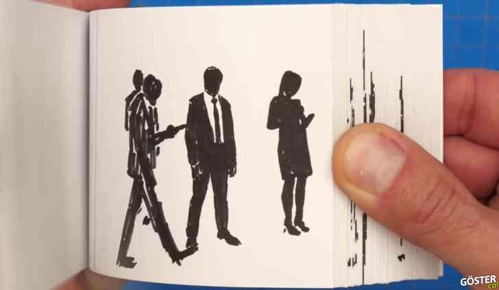 Mükemmel bir flipbook: Bir animasyon film gerçekliğinde, belki de daha fazla emekle