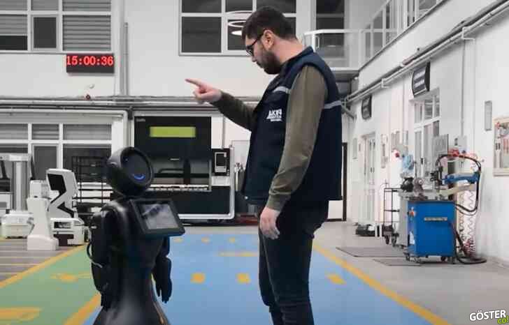 Konya’daki AkınRobotics fabrikasından görüntüler: Robot Arat’ın ve fabrikanın tanıtımı