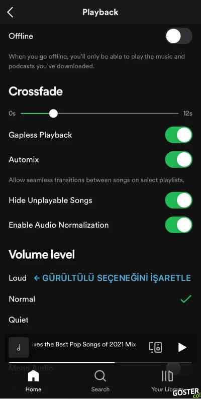Spotify’ın sesi nasıl daha yüksek hale getirilir?