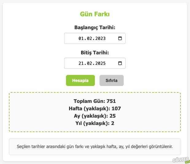 Göster CO Gün Sayacı sitesi yayında (Ücretsiz)