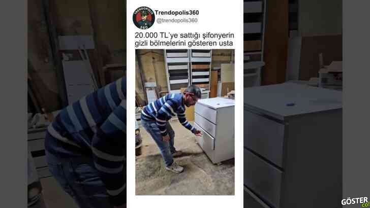 Gizli bölmeleriyle etkileyen, hırsızların korkulu rüyası şifonyer