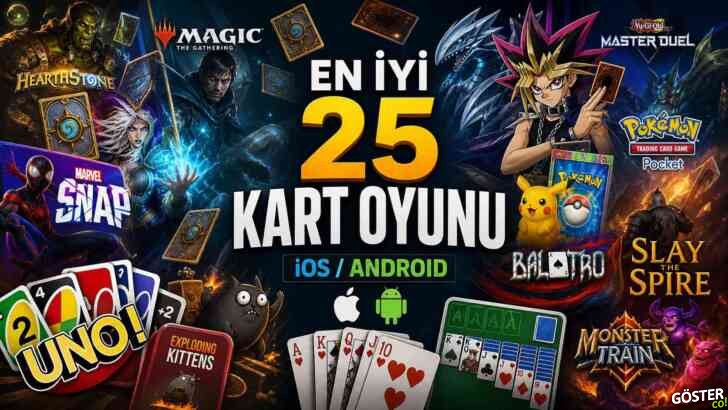 En iyi 25 iOS ve Android kart oyunu